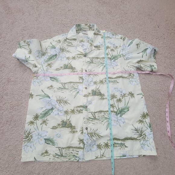 Hawaiian Togs Mens 2XL Aloha Shirt Short Sleeve Tropical Floral Cotton - Picture 4 of 8